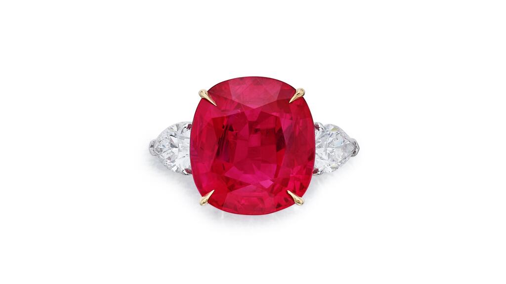 This 10-carat Burmese ruby ring was the star lot of Magnificent Jewels. Burmese ruby ring